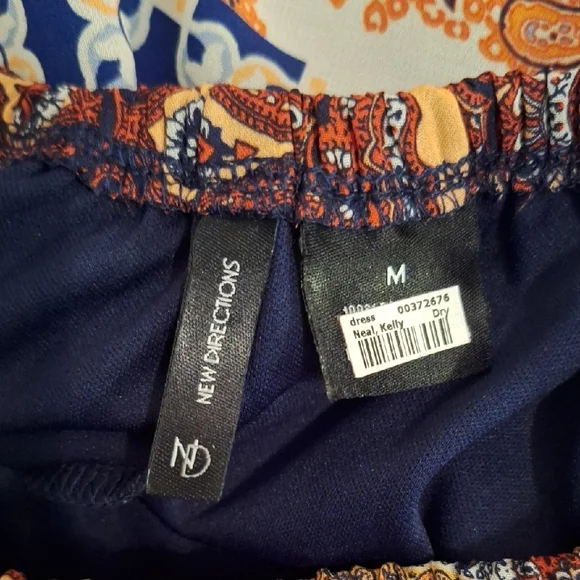 New Directions Multicolor Patchwork Blouse. Excellent Condition NWOT Size Med - Picture 7 of 9